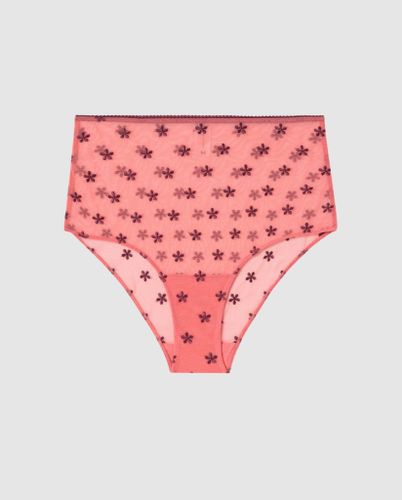 Mesh Highwaist Briefs Coral/Cherry - Understatement - Modalova