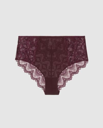 Lace Highwaist Briefs Cherry/Coral - Understatement - Modalova