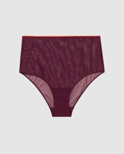 Mesh Highwaist Briefs Cherry/Coral - Understatement - Modalova