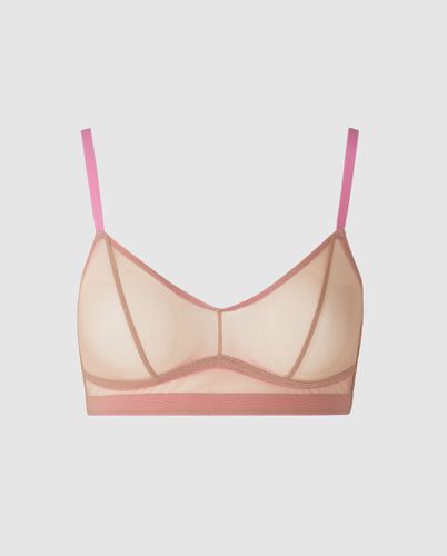 Mesh Balconette Sand/Candy Pink - Understatement - Modalova