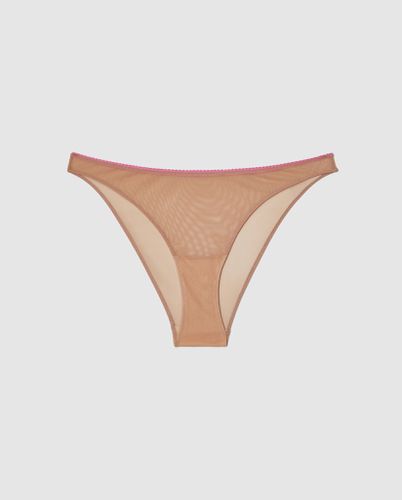 Mesh Bikini Briefs Sand/Candy Pink - Understatement - Modalova