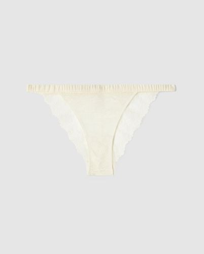 Lace Satin Bikini Tanga | Panties - Panties / Thong - Understatement - Modalova