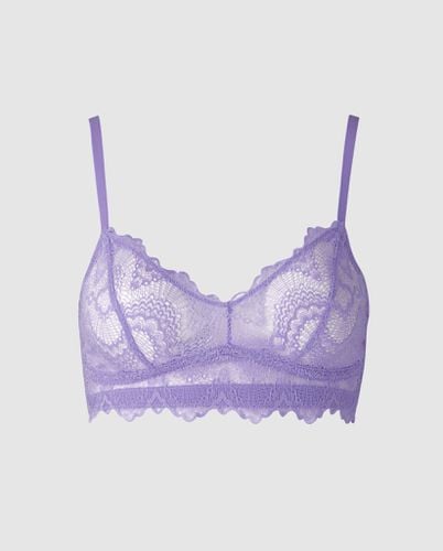 Lace Balconette Electric Lilac - Understatement - Modalova