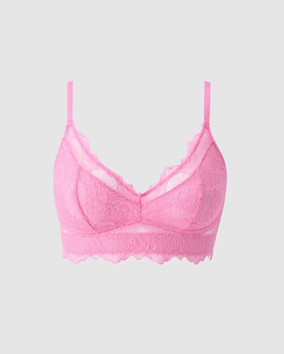 Lace Support Bra Candy Pink - Understatement - Modalova