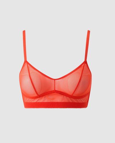 Mesh Balconette Fiery Red - Understatement - Modalova