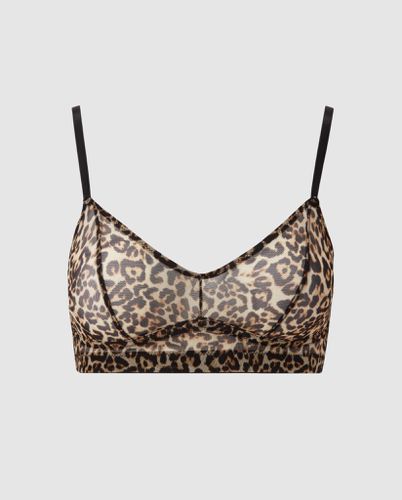 Mesh Balconette Leopard - Understatement - Modalova