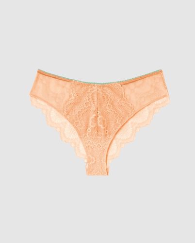 Lace Cheeky Peach/Turquoise - Understatement - Modalova