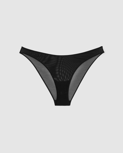 Mesh Bikini Briefs Black - Understatement - Modalova