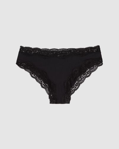 Micro Lace Cheeky Black - Understatement - Modalova