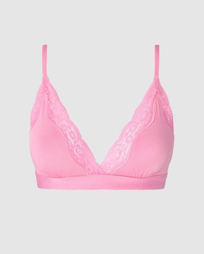 Micro Lace Triangle Bralette - Understatement - Modalova