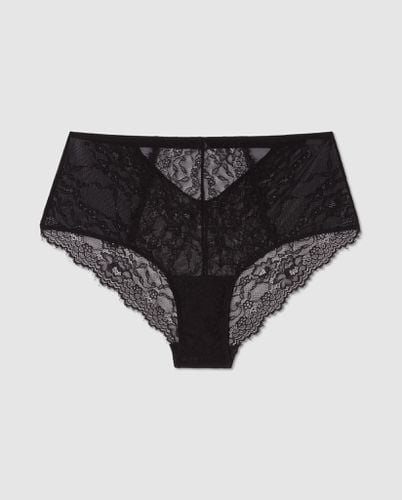 Lace Mesh Strappy Highwaist Briefs - Understatement - Modalova