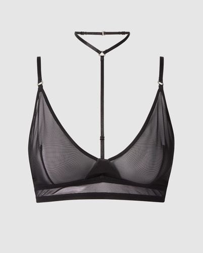 Mesh Strappy Triangle Bralette - Understatement - Modalova