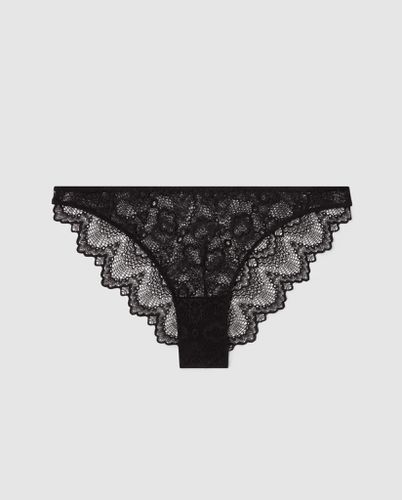 Lace Bikini Briefs Black - Understatement - Modalova