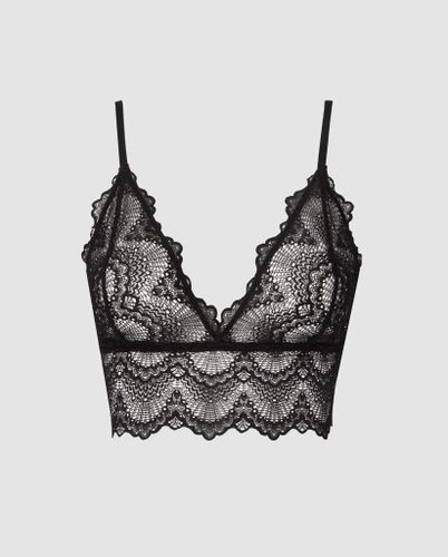 Lace Bralette Top Black - Understatement - Modalova