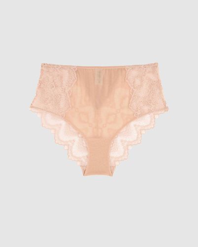 Lace Highwaist Briefs Nude - Understatement - Modalova