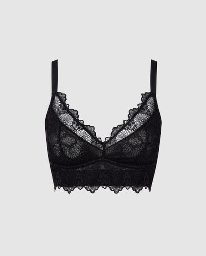 Lace Support Bra Black - Understatement - Modalova