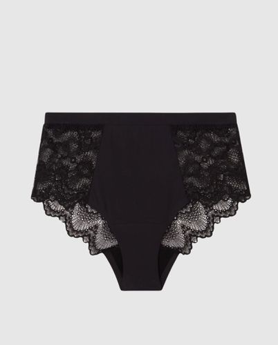 Lace Period Highwaist Briefs Black - Understatement - Modalova