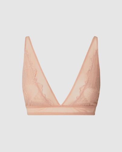 Lace Plunge Bralette Nude - Understatement - Modalova