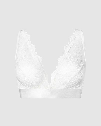 Lace Plunge Bralette Blanche | Bralettes - Bralettes / Plunge Bralette - Understatement - Modalova