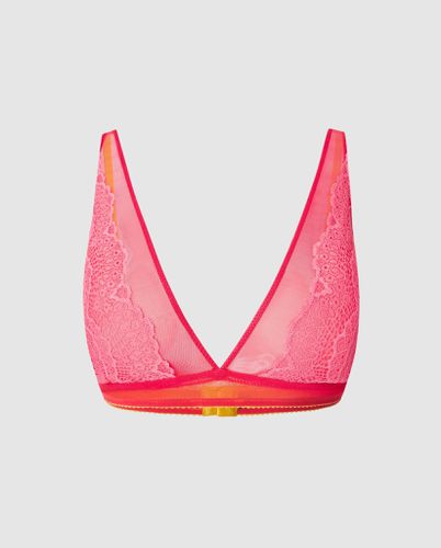 Lace Plunge Bralette Coral - Understatement - Modalova