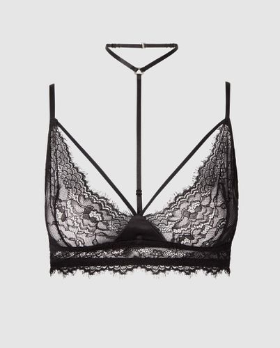 Lace Strappy Triangle Bralette - Understatement - Modalova