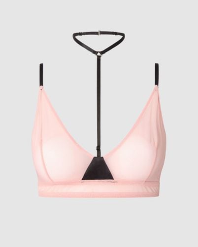 Mesh Strappy Triangle Bralette - Understatement - Modalova