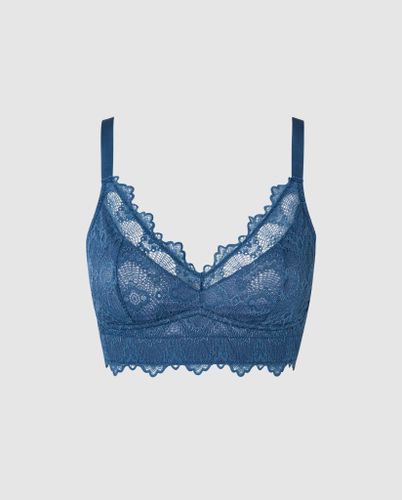 Lace Support Bra Faded Blue - Understatement - Modalova