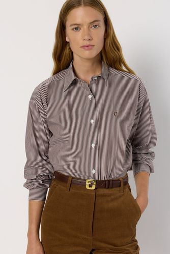 Chemise en coton à rayures-ALLY - Gerard Darel - Modalova
