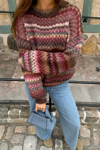 Gio Knit Sweater Rust Mix - Noella - Modalova