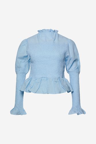 Nadine Smock Blouse Light Blue - Noella - Modalova