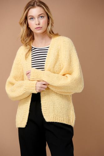 Fora Knit Cardigan Yellow Melange - Noella - Modalova