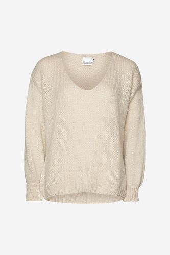 Fora Knit V-neck Sweater Sand - Noella - Modalova