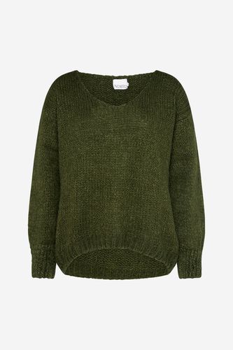Fora Knit V-neck Sweater Dark Army - Noella - Modalova