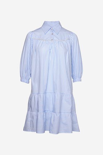 Jolene Dress Cotton Poplin Lightblue Stripes - Noella - Modalova