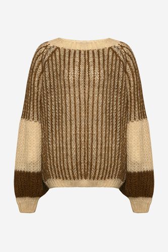 Liana Knit Sweater Beige/brown - Noella - Modalova