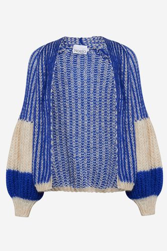 Liana Knit Cardigan Cream/Cobalt Blue - Noella - Modalova