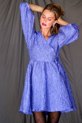 Aya Wrap Dress Blue - Noella - Modalova