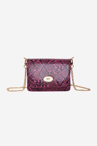 Twist Crossover Lock Bag Pink Snake - Noella - Modalova