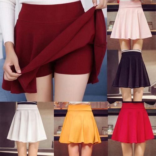 A Line Circle Elastic Stretch Skirt Shorts - musthaveskirts - Modalova