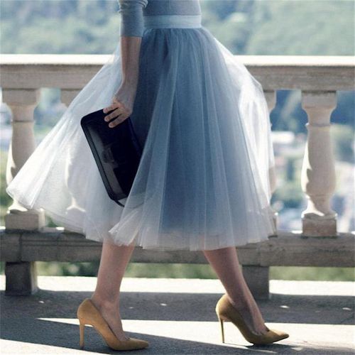 Layers 60cm Princess Midi Tulle Skirt - musthaveskirts - Modalova