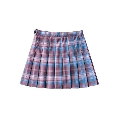 A-Line Mini Plaid Skirt - musthaveskirts - Modalova