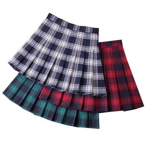 Casual Short Pleated Skirt - musthaveskirts - Modalova
