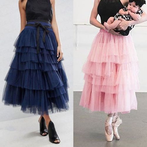 Fairy Style 4 layers Voile Tulle Skirt - musthaveskirts - Modalova