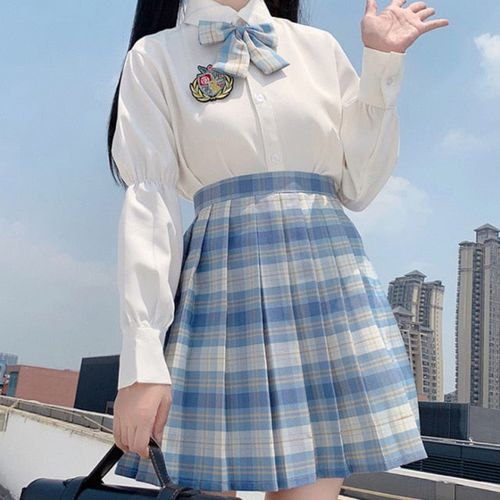College Style Pleated Skirt - musthaveskirts - Modalova