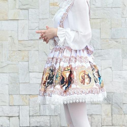 Baroque Printed Short Skirt - musthaveskirts - Modalova