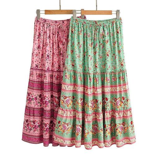 Beach Style Floral Skirts - musthaveskirts - Modalova