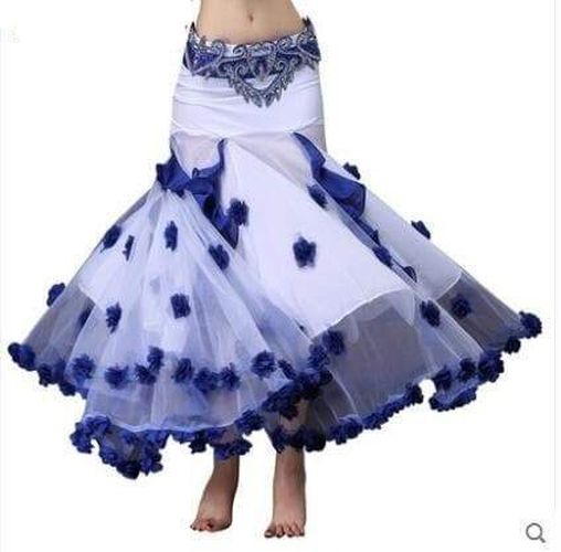 Belly Dance Performance Flower Skirt - musthaveskirts - Modalova