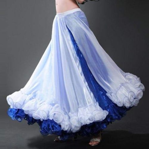 Long Flamenco Skirt Side Split for Women - musthaveskirts - Modalova