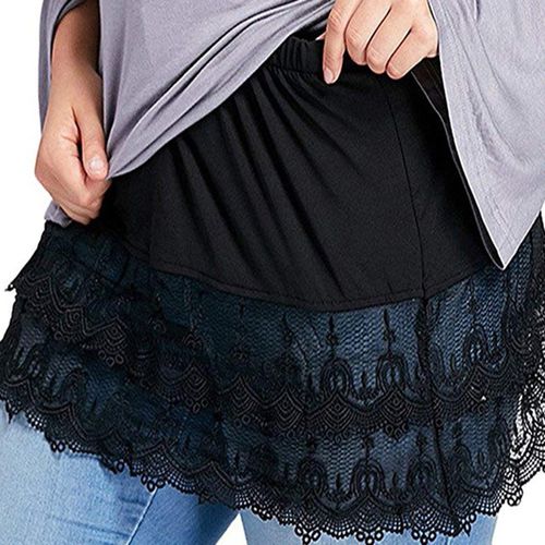 Women's Layered Tiered Sheer Lace Skirt - musthaveskirts - Modalova