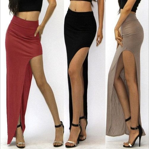 Lady Open Side Split Skirt - musthaveskirts - Modalova